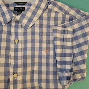 Nautical button down boys shirt